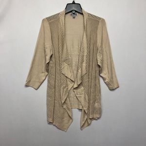 JM Collection Women 3/4 Sleeves Open Front Cardigan Knit Sweater Size 1X M111 -8
